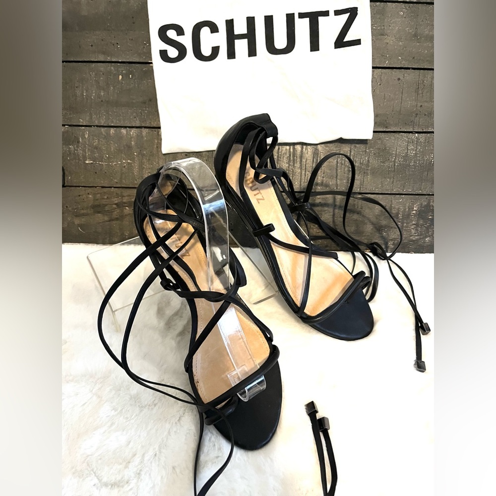 SCHUTZ Ankle Wrap Gladiator Sandal 8.5B